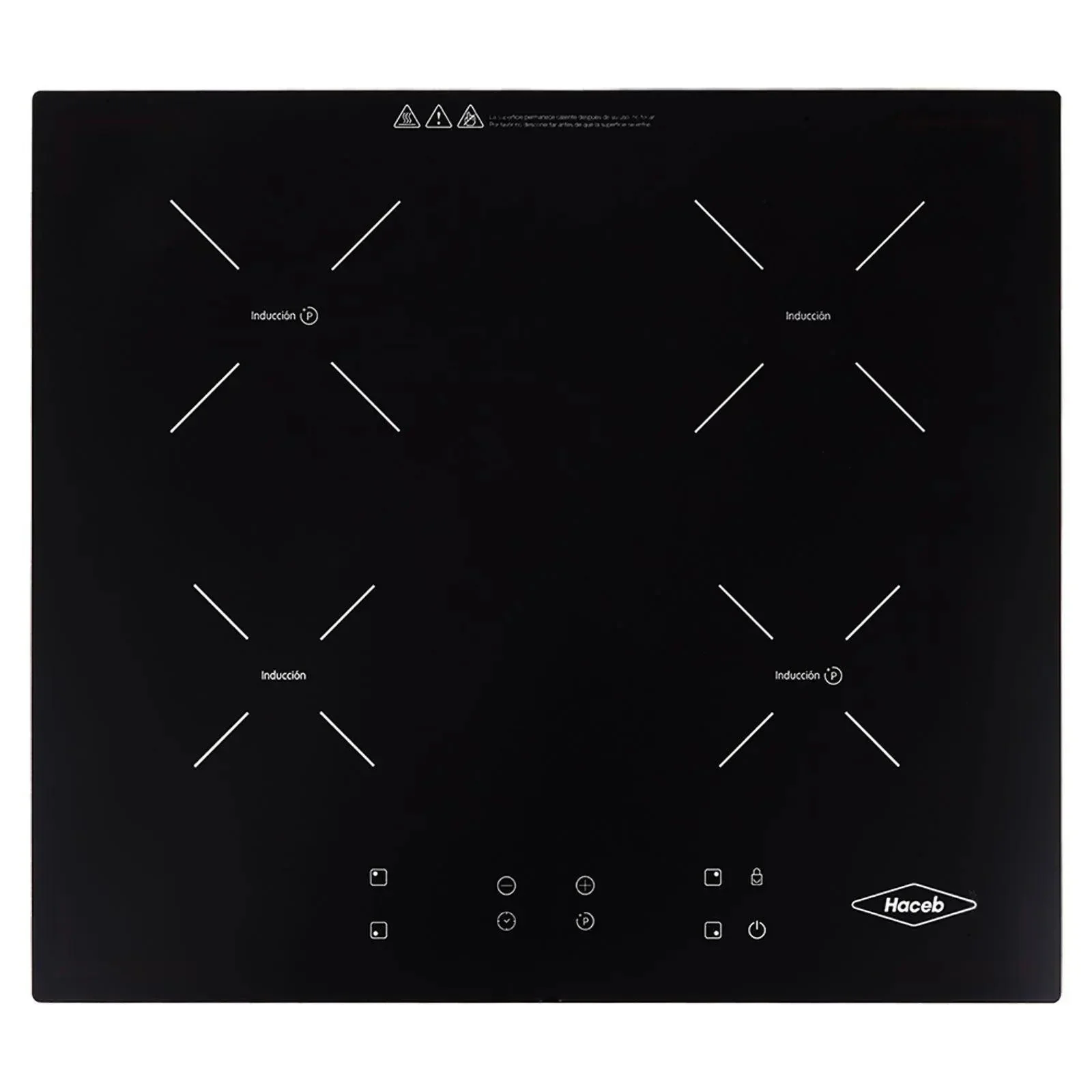 Estufa de empotrar Inducción negra 60 cm eléctrica 220V Haceb - Image 2