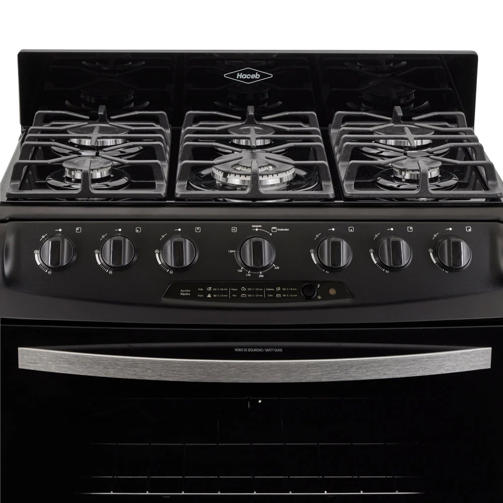 Estufa De Piso En Cristal Haceb De 76 Cm Gas Propano, Negro - Image 11