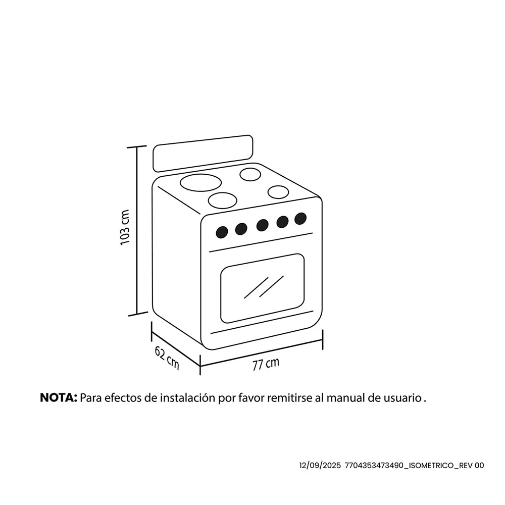 Estufa De Piso En Cristal Haceb De 76 Cm Gas Propano, Negro - Image 18