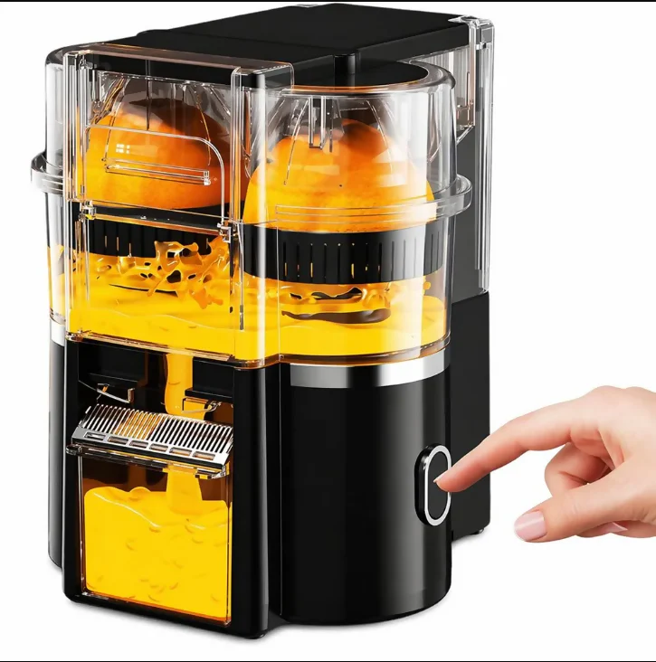 EXTRACTOR DE JUGO DE NARANJA ELÉCTRICO DOBLE CABEZAL