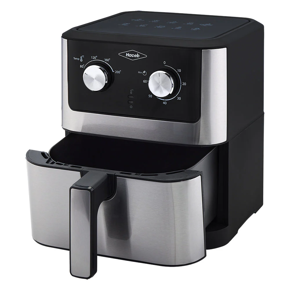 Freidora de Aire Haceb 6 litros Inox Negra