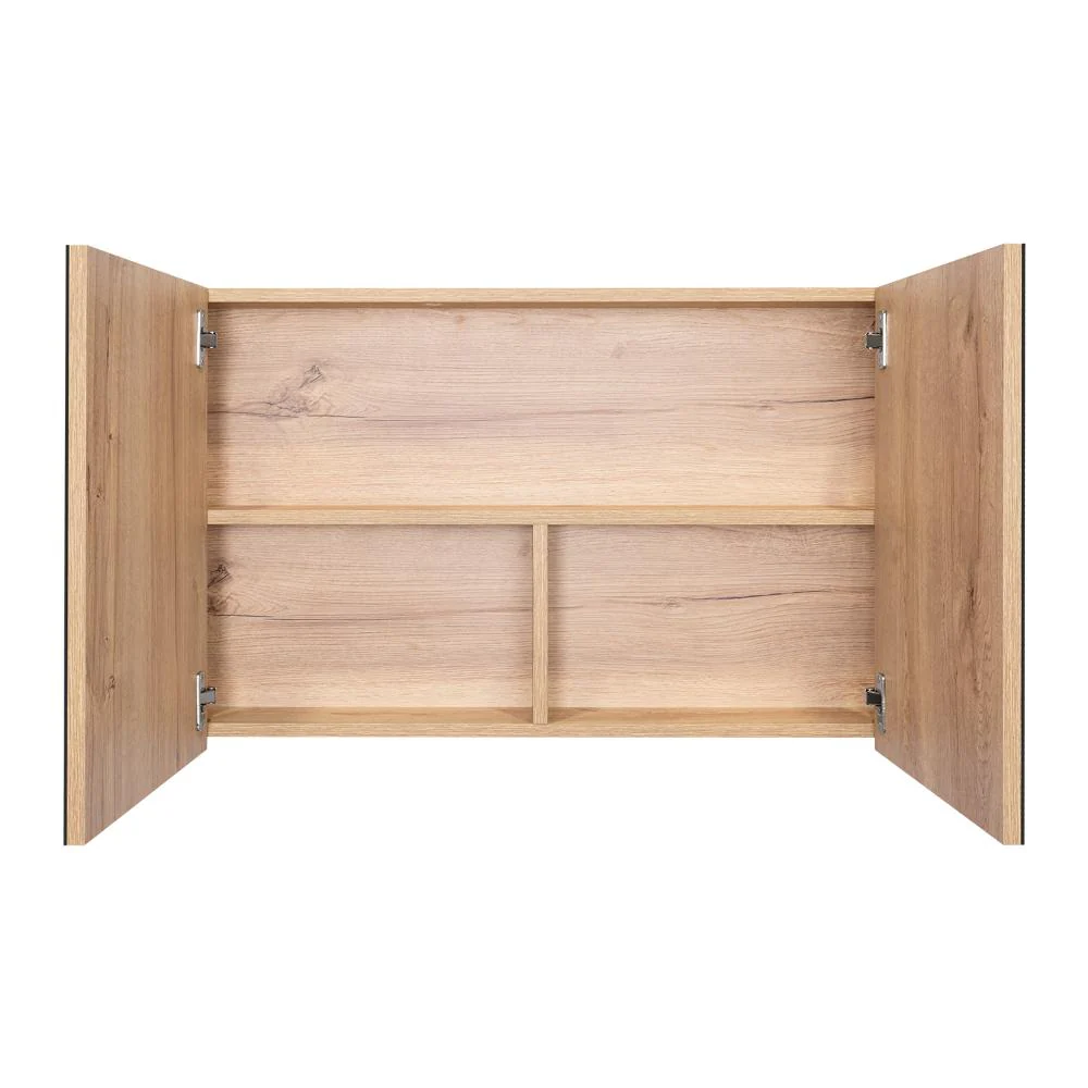 GABINETE DE BAÑO AGNI, CAFÉ CLARO, CON DOS PUERTAS Y ESPACIO PARA ALMACENAR OBJETOS - Image 8