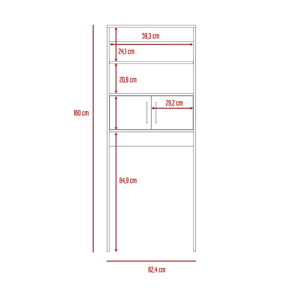 GABINETE DE BAÑO AQUA 5, CAFÉ CLARO Y BLANCO DUQUEZA , CON DOS PUERTAS PARA SU ALMACENAMIENTO - Image 17