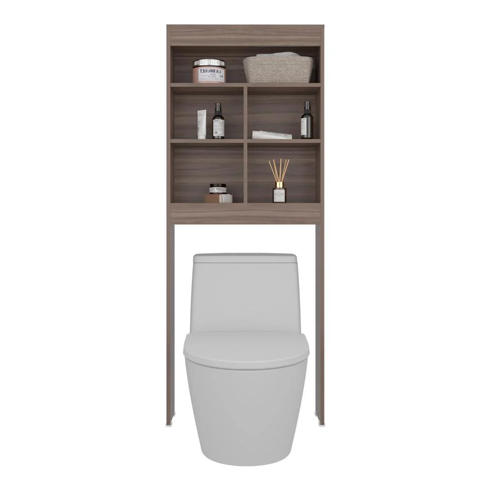 Gabinete de Baño, Avellana,  Amplios espacios para colocar objetos decorativos - Image 2