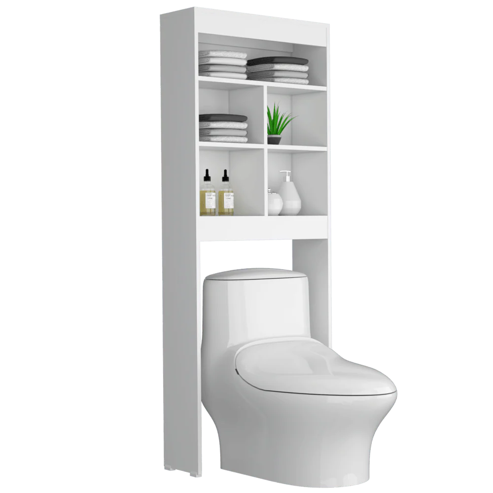 GABINETE DE BAÑO BABEL, BLANCO, AMPLIOS ESPACIOS PARA COLOCAR OBJETOS DECORATIVOS
