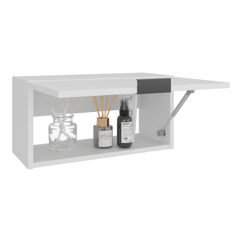 GABINETE DE BAÑO ELSAH, KRONOS BLANCO, CON ESPACIO PARA COLOCAR OBJETOS ZF