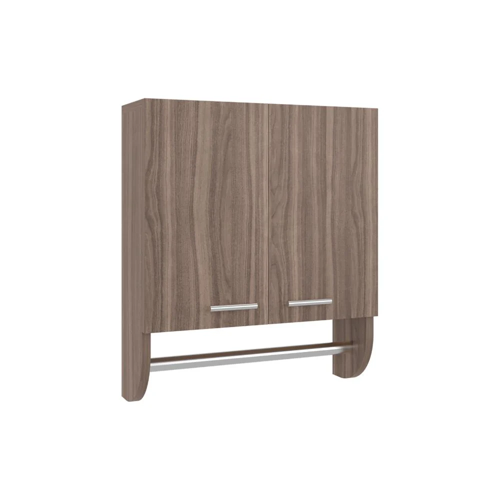 Gabinete de Baño Lupek, Avellana, Con tubo y manija metálicas - Image 6