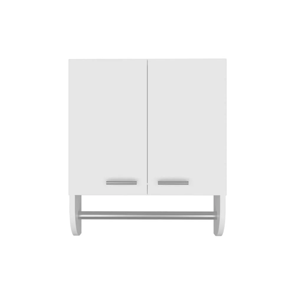 GABINETE DE BAÑO LUPEK, BLANCO, CON TUBO Y MANIJA METÁLICAS ZF - Image 5