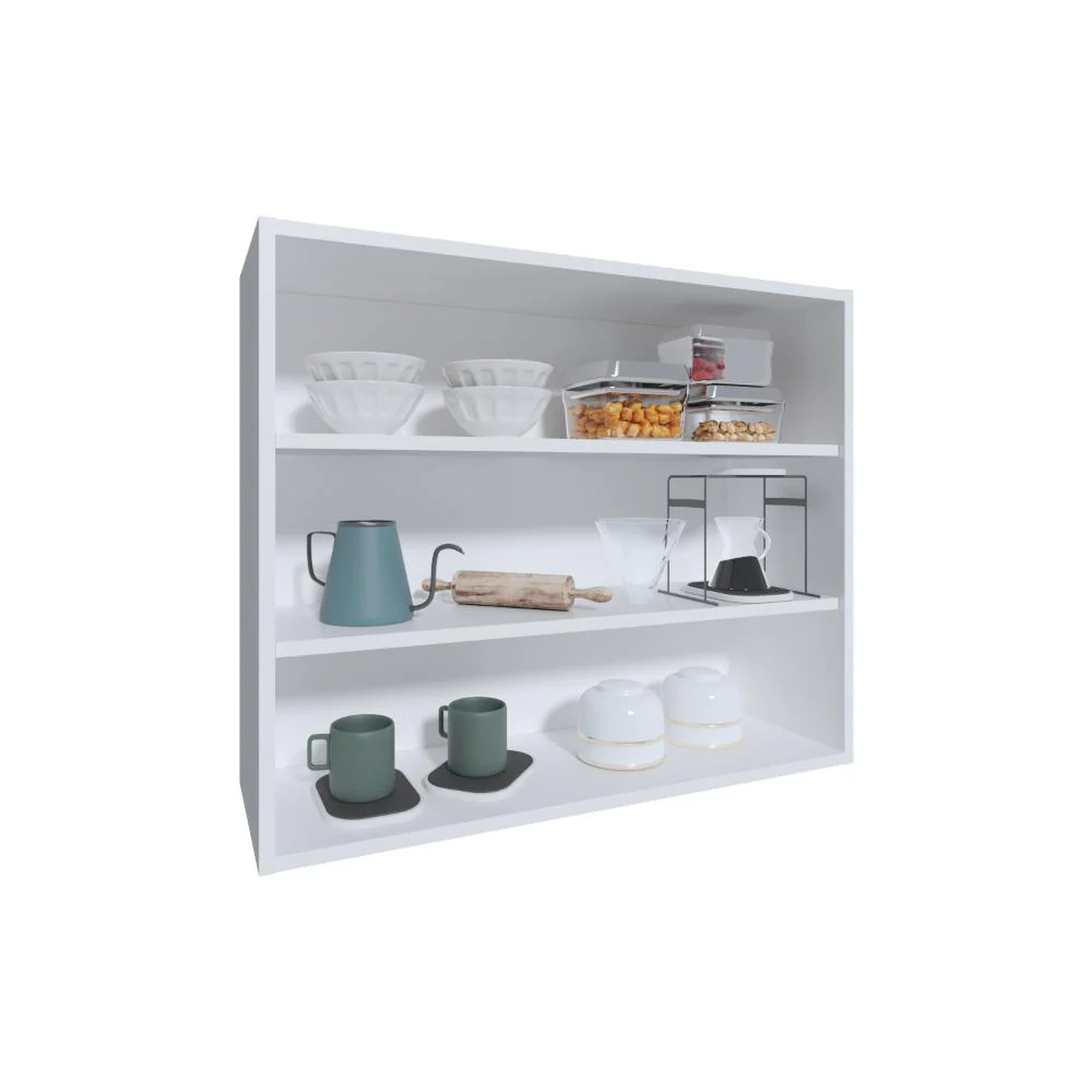 GABINETE DE BAÑO SARAY, BLANCO DUQUEZA, CON TRES ENTREPAÑOS