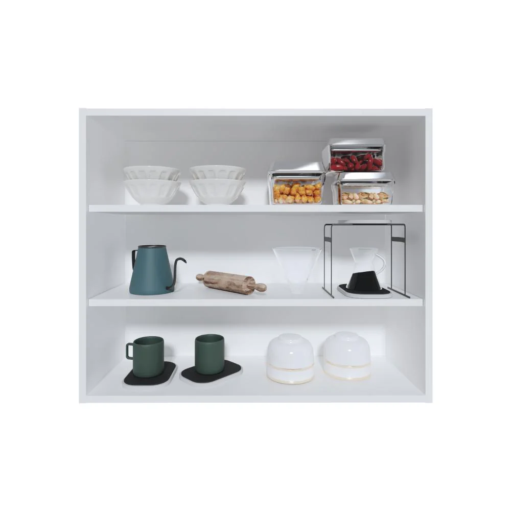 GABINETE DE BAÑO SARAY, BLANCO DUQUEZA, CON TRES ENTREPAÑOS - Image 2