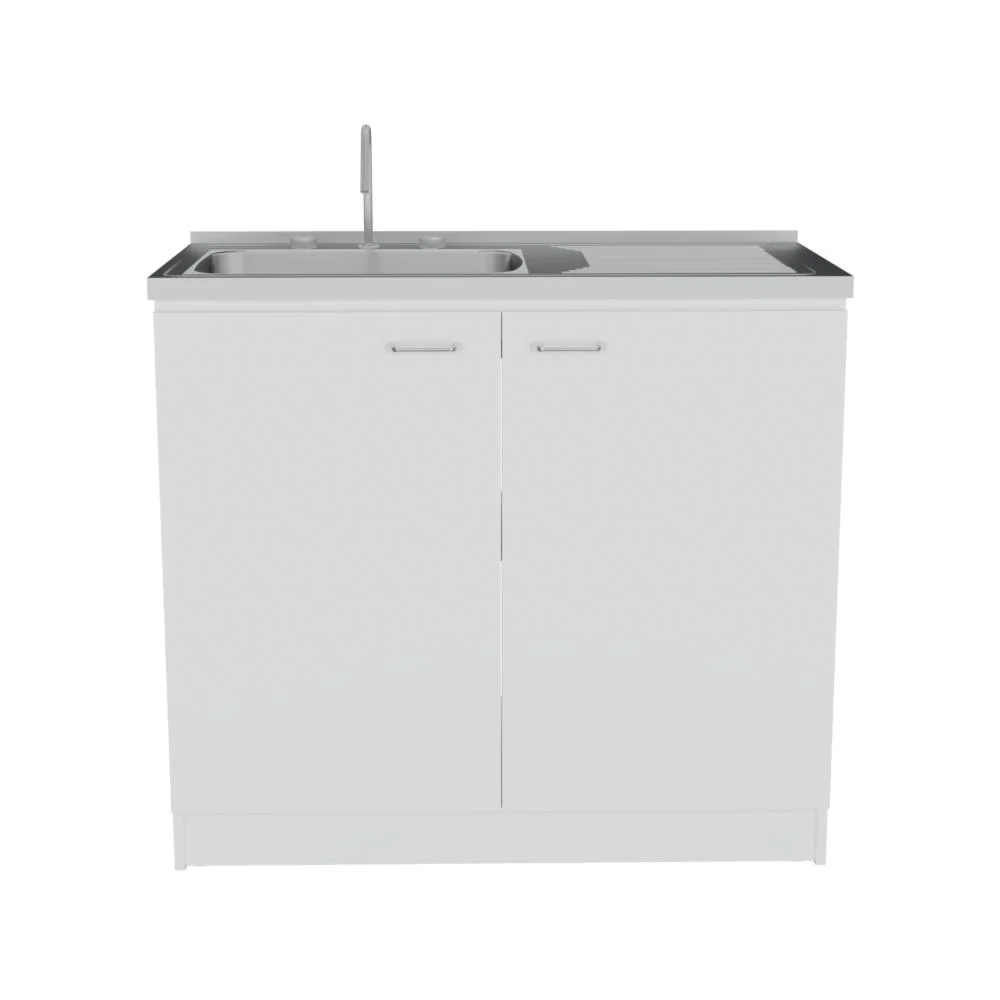 GABINETE INFERIOR CANTABRIA, BLANCO DUQUEZA, IDEAL PARA ESPACIO REDUCIDOS, CON MESÓN IZQUIERDO - Image 6
