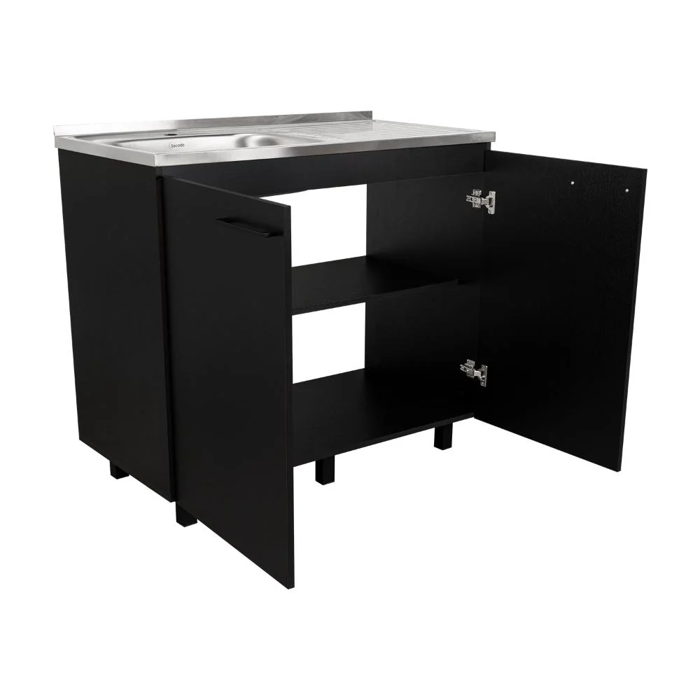 GABINETE INFERIOR CANTABRIA, WENGUE, IDEAL PARA ESPACIO REDUCIDOS ZF - Image 10