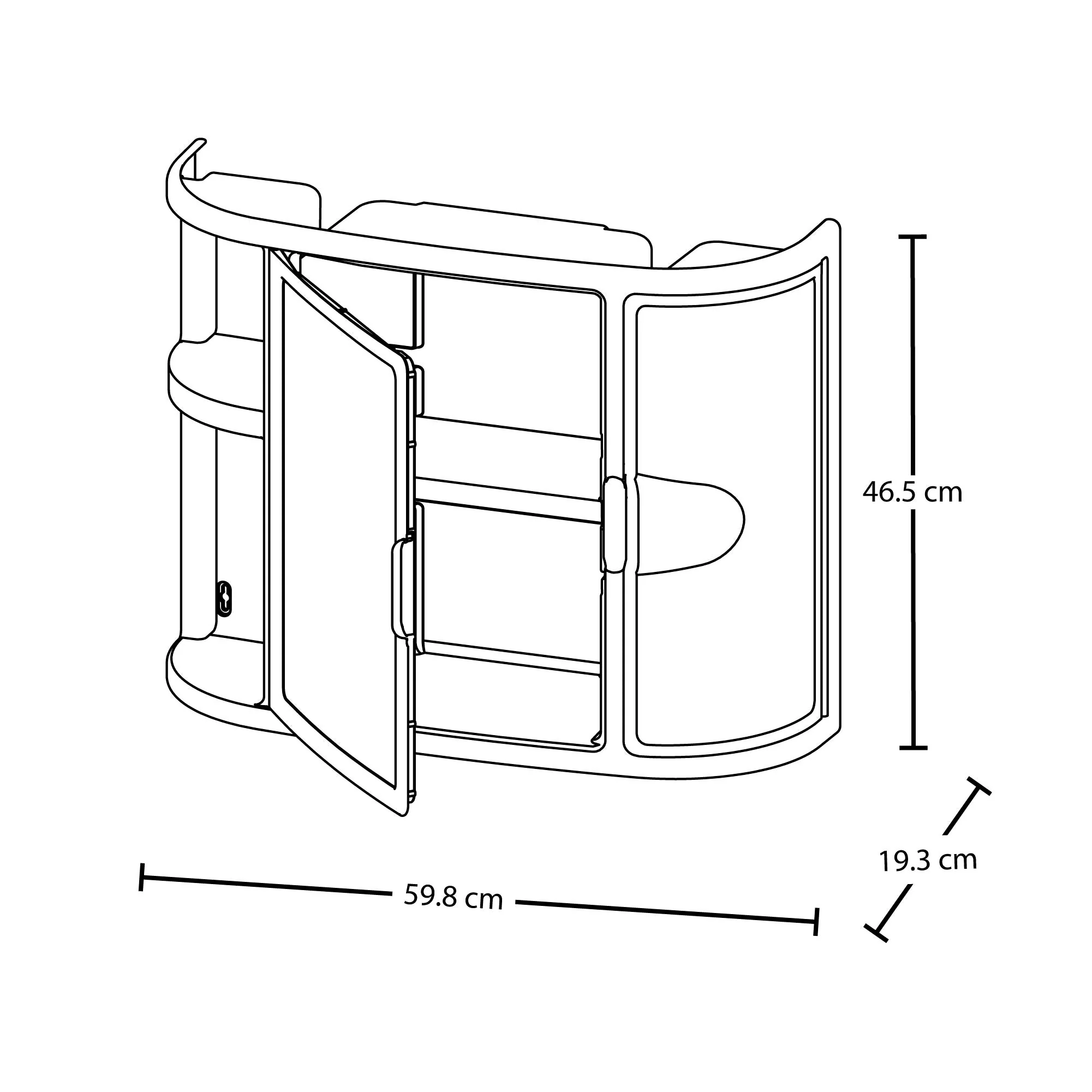Gabinete para Baño con Espejo Blanco - Image 4