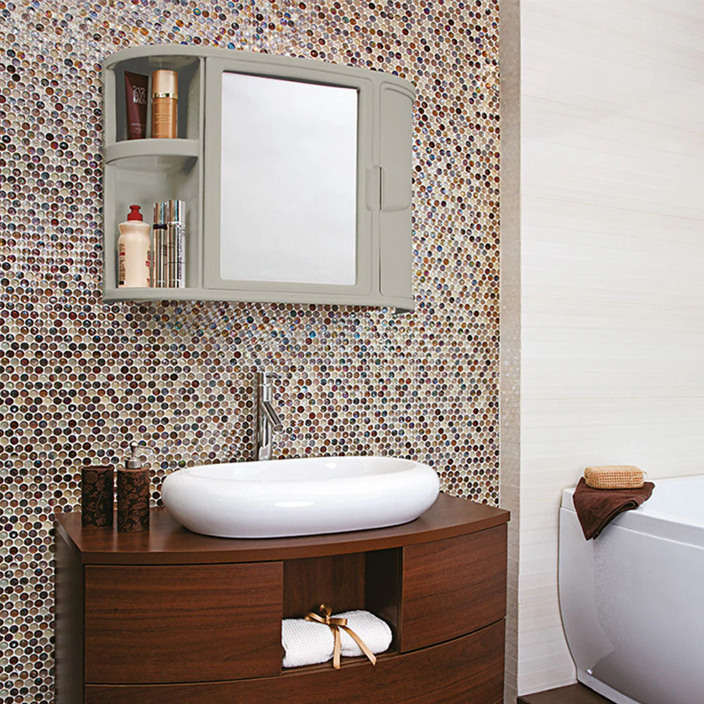 Gabinete para Baño con Espejo Taupe - Image 3
