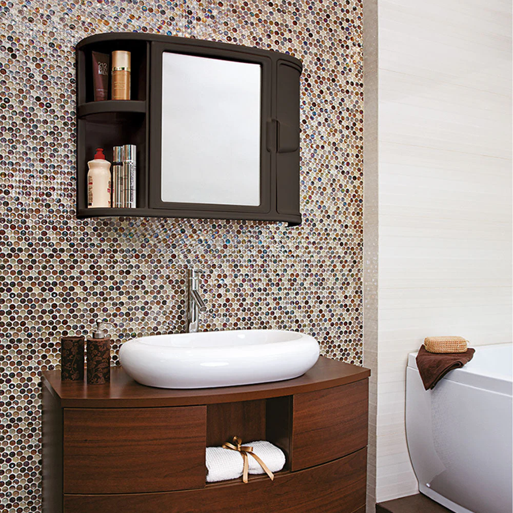 Gabinete para Baño con Espejo Wengue - Image 3