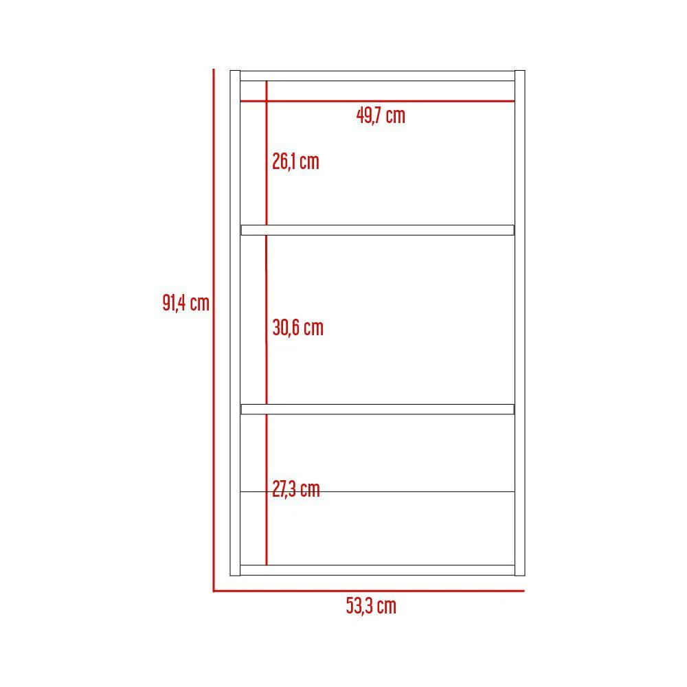COMPLEMENTO GABINETE SUPERIOR DIBALA, BLANCO PERLA, CUENTA CON 3 ENTREPAÑOS - Image 7