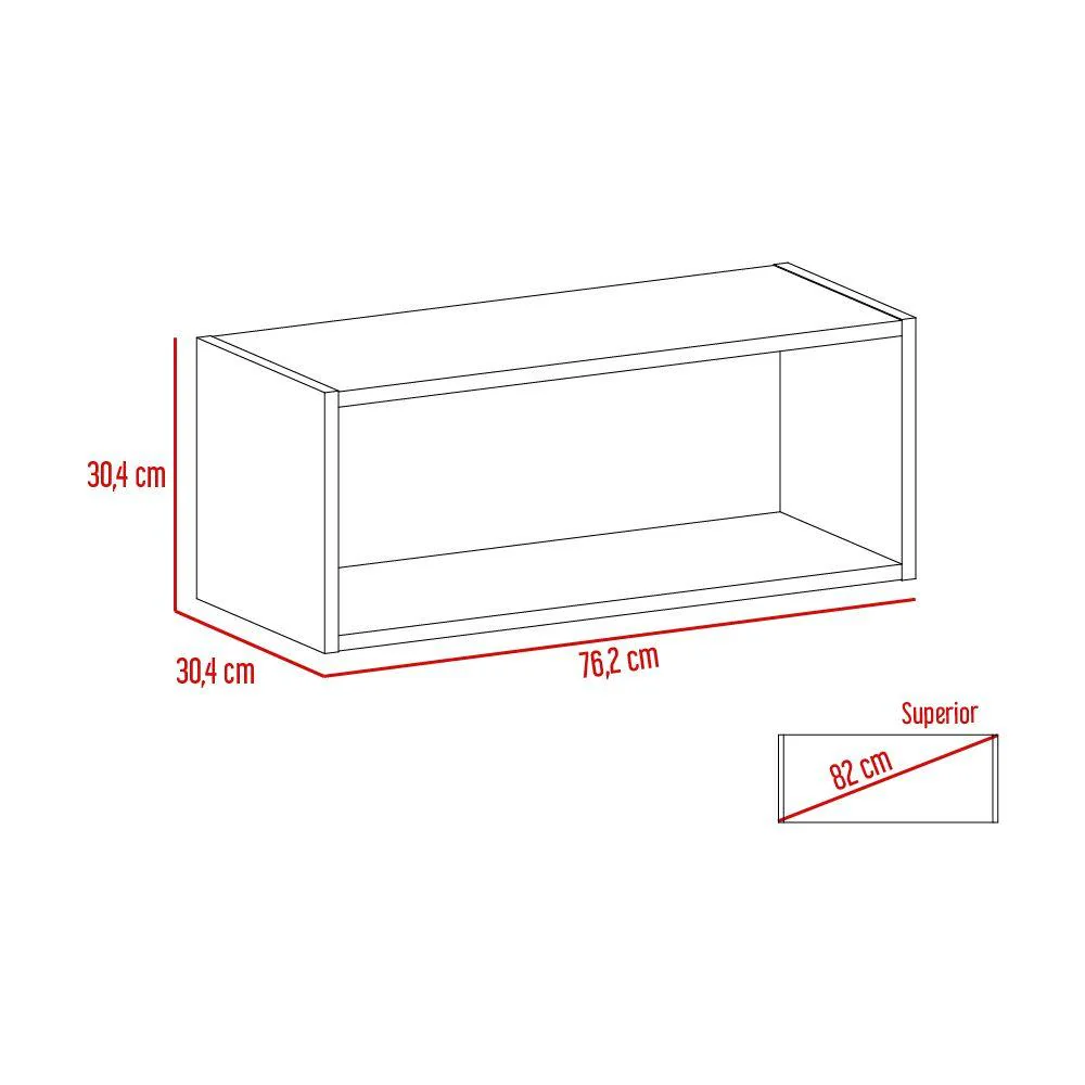 COMPLEMENTO GABINETE SUPERIOR MURIS, BLANCO PERLA, CON GRAN CAPACIDAD DE ALMACENAMIENTO - Image 4