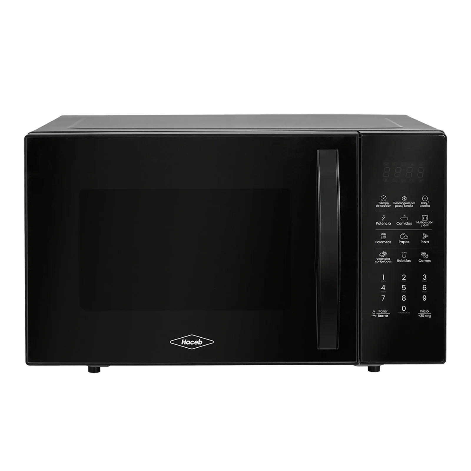 Horno Microondas Haceb 0,9 Grill, Negro
