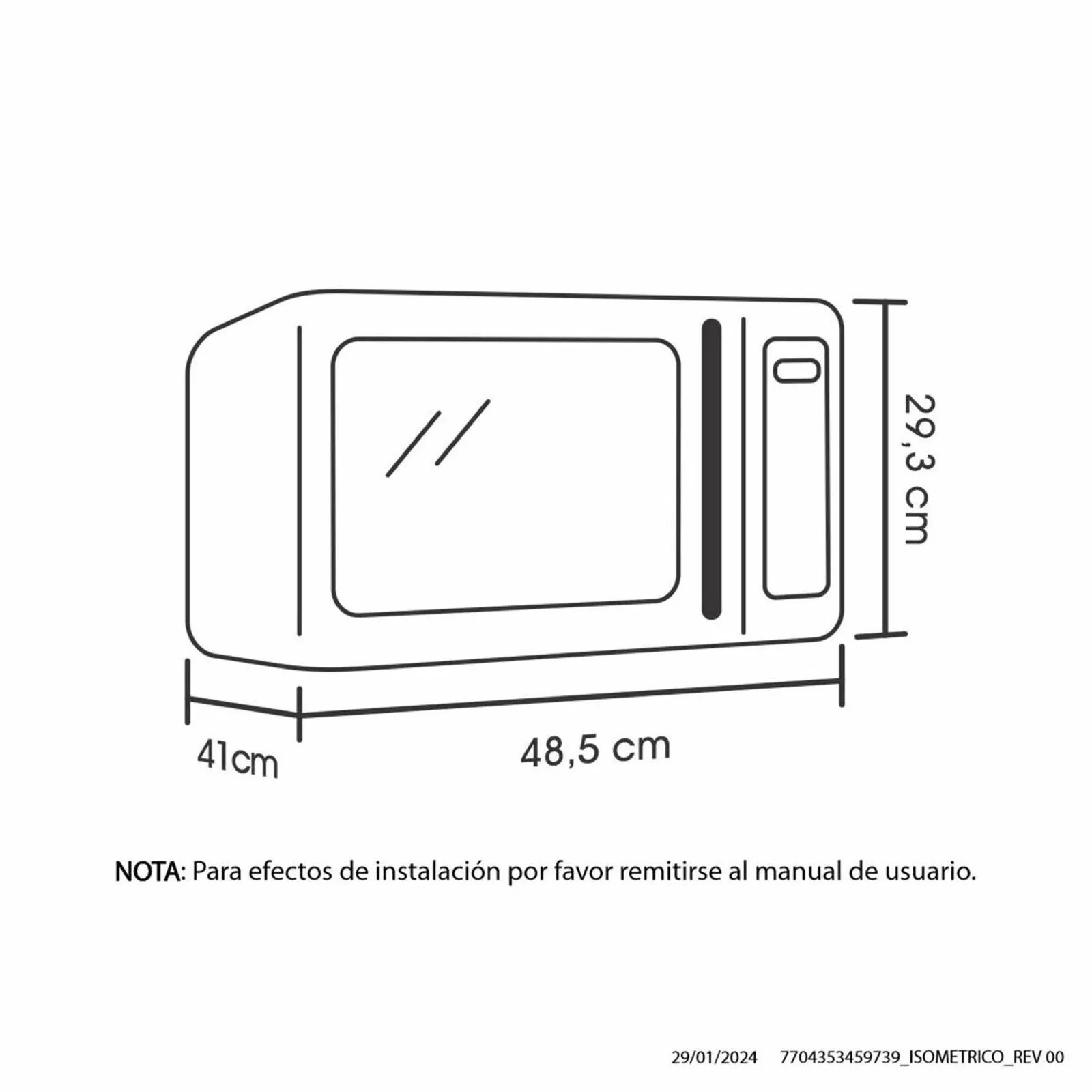 Horno Microondas Haceb 0,9 Grill, Negro - Image 4