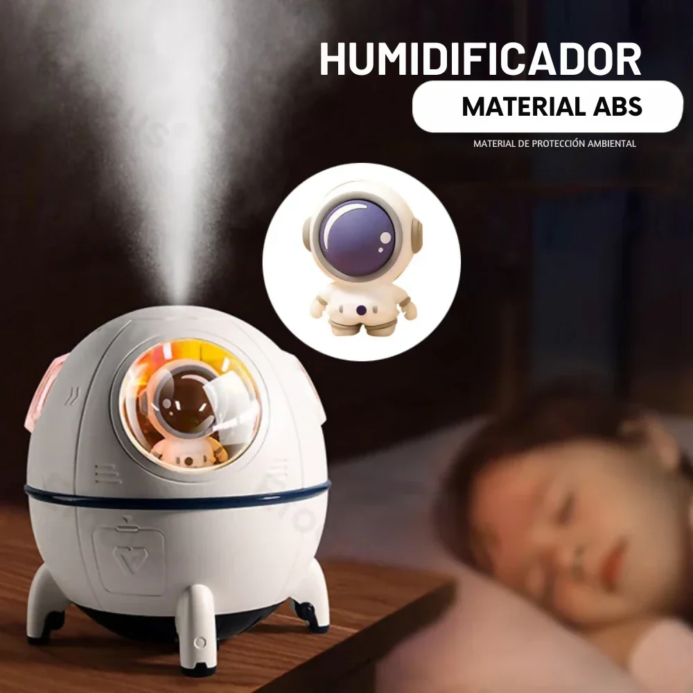 HUMIDIFICADOR CÁPSULA ESPACIAL CON MINI ASTRONAUTA DE 200ML 🚀✨ - Image 2