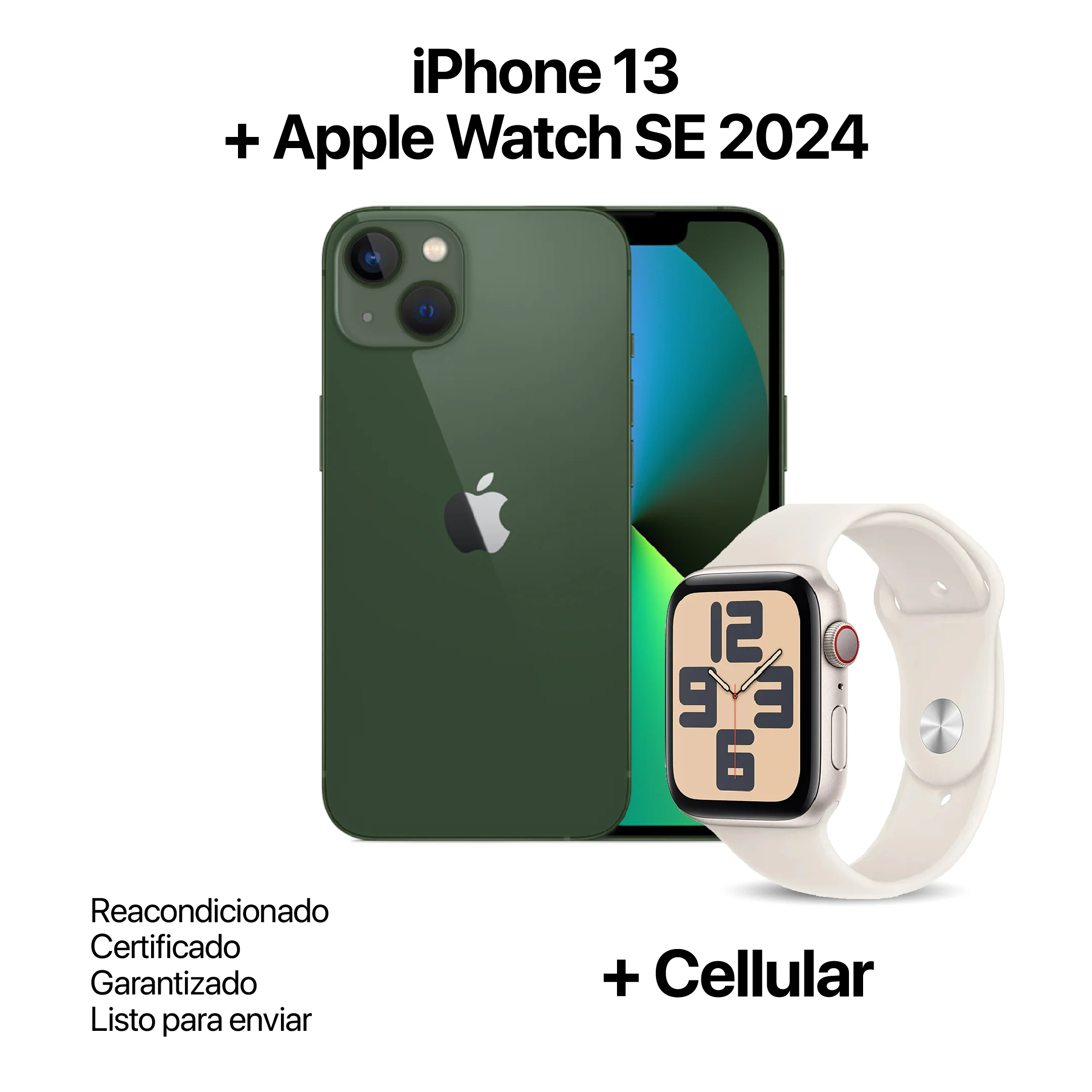 IPHONE 13 128GB REACONDICIONADO + APPLE WATCH SE 2024 40MM + CELLULAR - Image 6