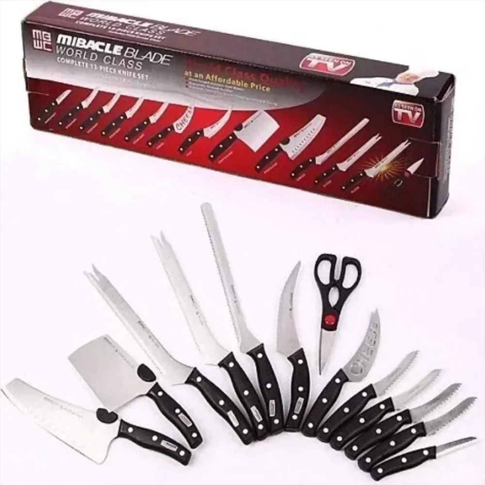 JUEGO DE SET CUCHILLOS PROFESIONALES CHEF MIBACLE BLADE 13 P ✅ - Image 2
