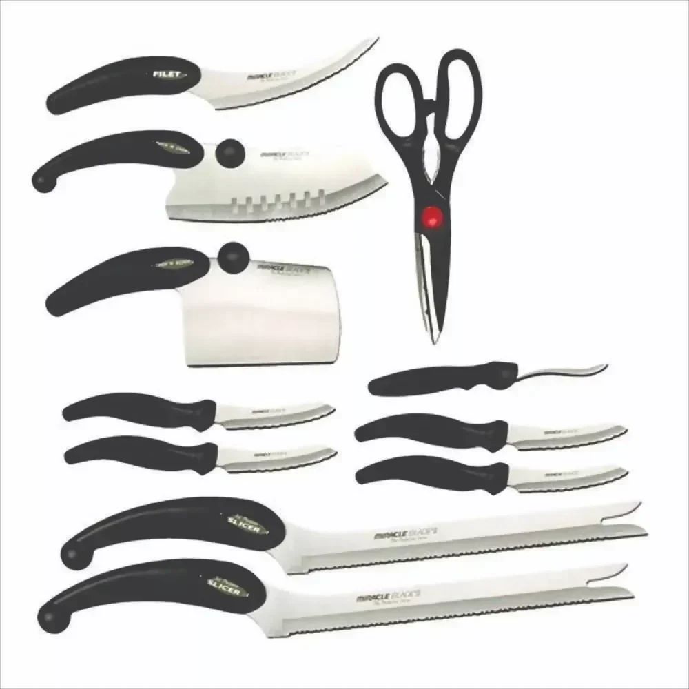 JUEGO DE SET CUCHILLOS PROFESIONALES CHEF MIBACLE BLADE 13 P ✅ - Image 4