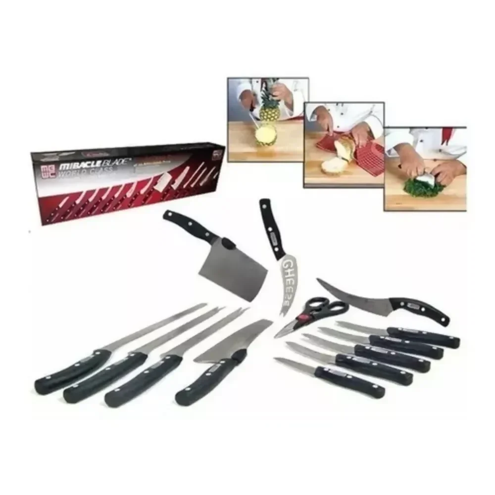 JUEGO DE SET CUCHILLOS PROFESIONALES CHEF MIBACLE BLADE 13 P ✅ - Image 5