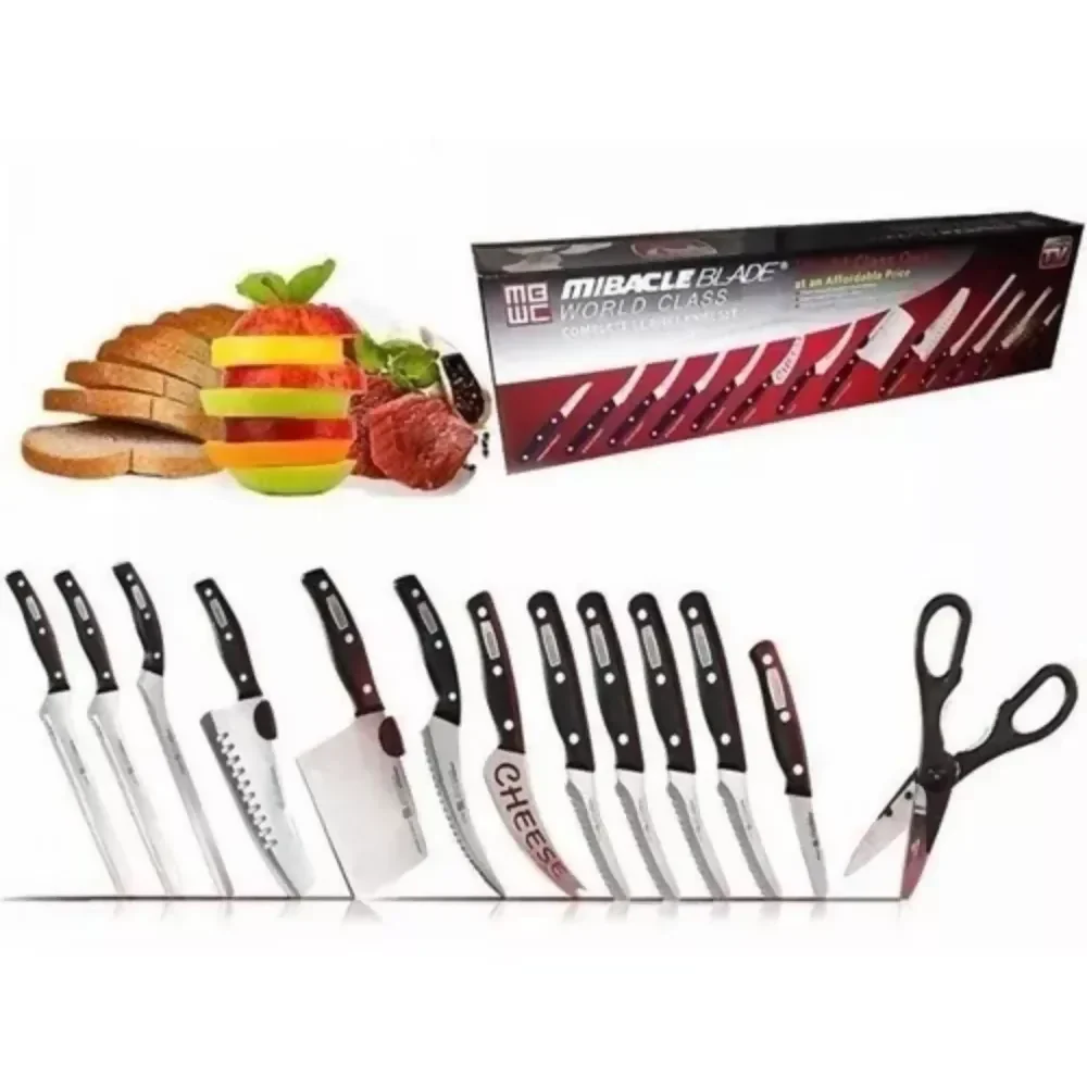 JUEGO DE SET CUCHILLOS PROFESIONALES CHEF MIBACLE BLADE 13 P ✅ - Image 6