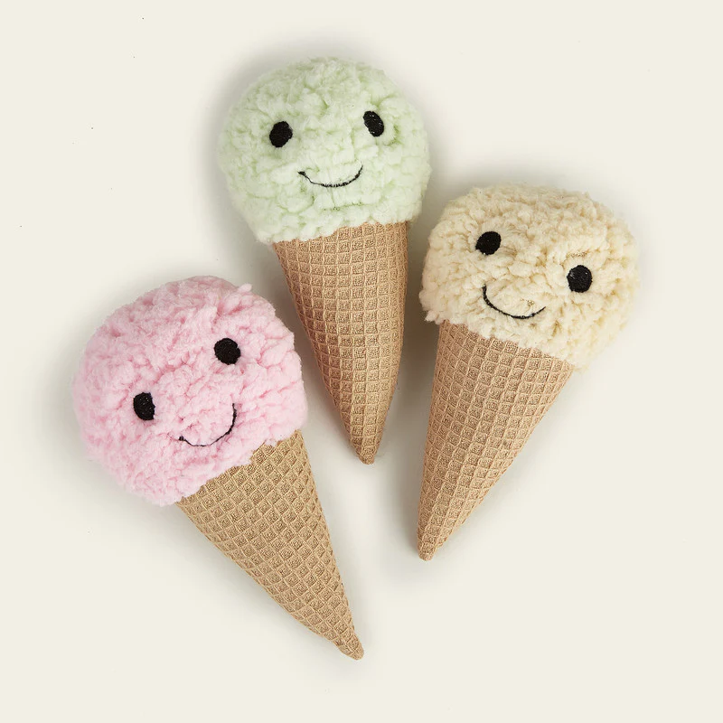 JUGUETES DE PELUCHE PARA CACHORROS HELADO BEIGE - Image 3