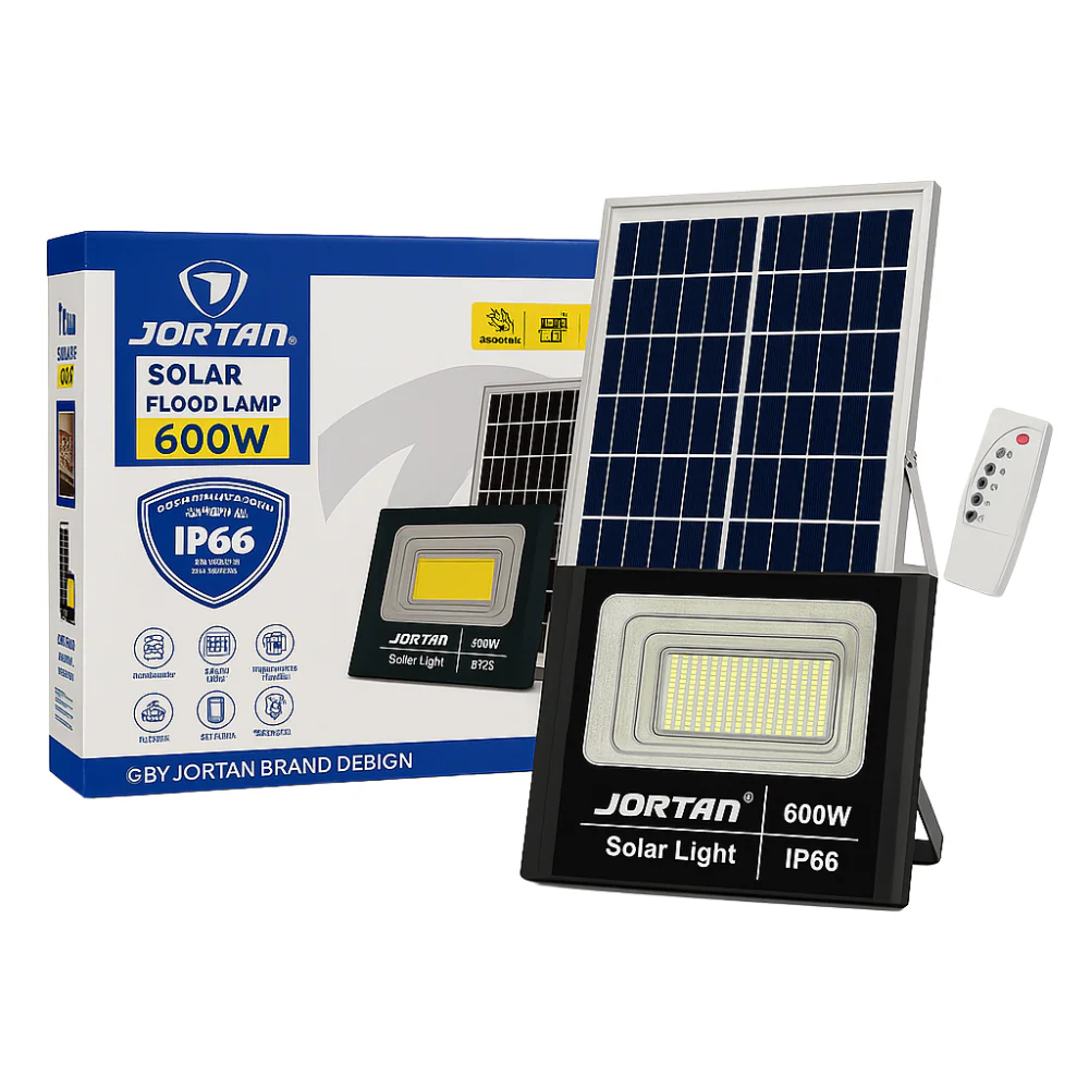 LÁMPARA REFLECTOR PANEL SOLAR JORTAN 600W IP66 RECARGABLE - Image 7