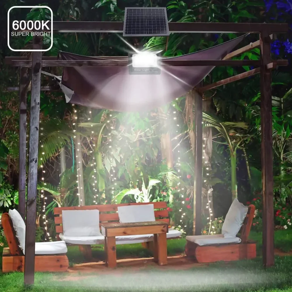LÁMPARA REFLECTOR SOLAR 100W LED EXTERIOR IP66 PANEL SOLAR - Image 4