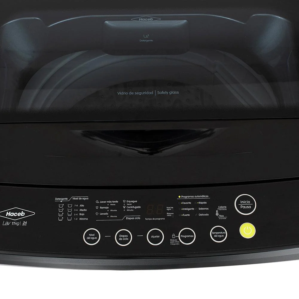 Lavadora 11 Kilogramos Haceb Panel Frontal Digital Gris - Image 11