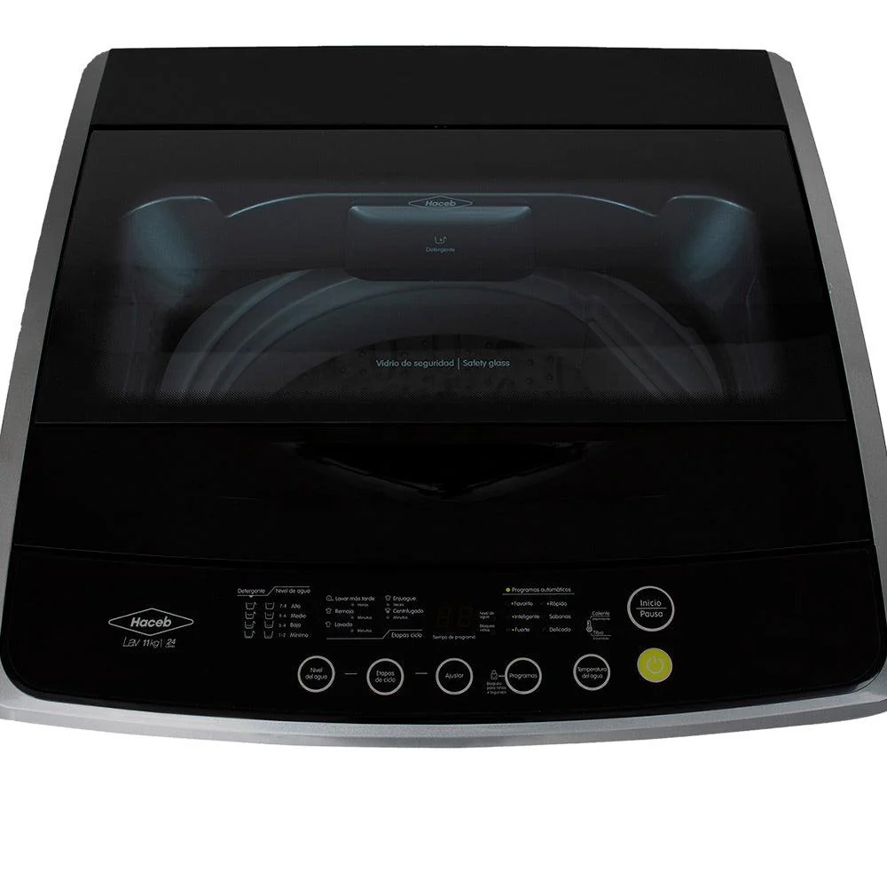 Lavadora 11 Kilogramos Haceb Panel Frontal Digital Gris - Image 6