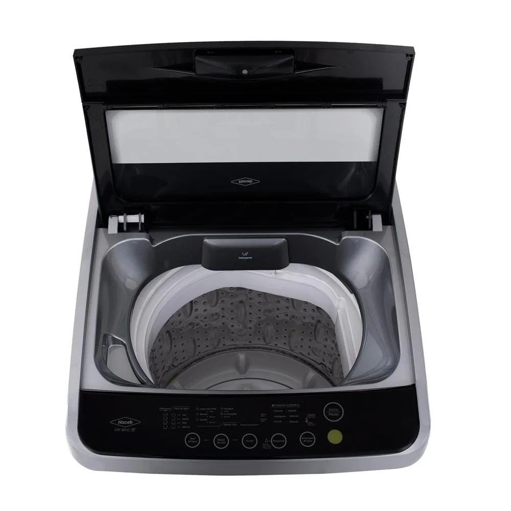 Lavadora 8.5 Kilogramos Haceb Panel Frontal Digital Gris - Image 6