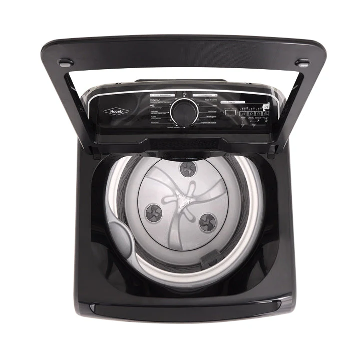 Lavadora Haceb Carga Superior 18 Kg Con Perilla, Negra - Image 6