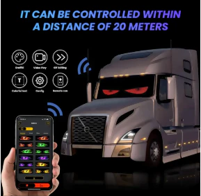 LETRERO PANTALLA LED OJOS CAMION BUS PROGRAMABLE 176X19 CM - Image 5