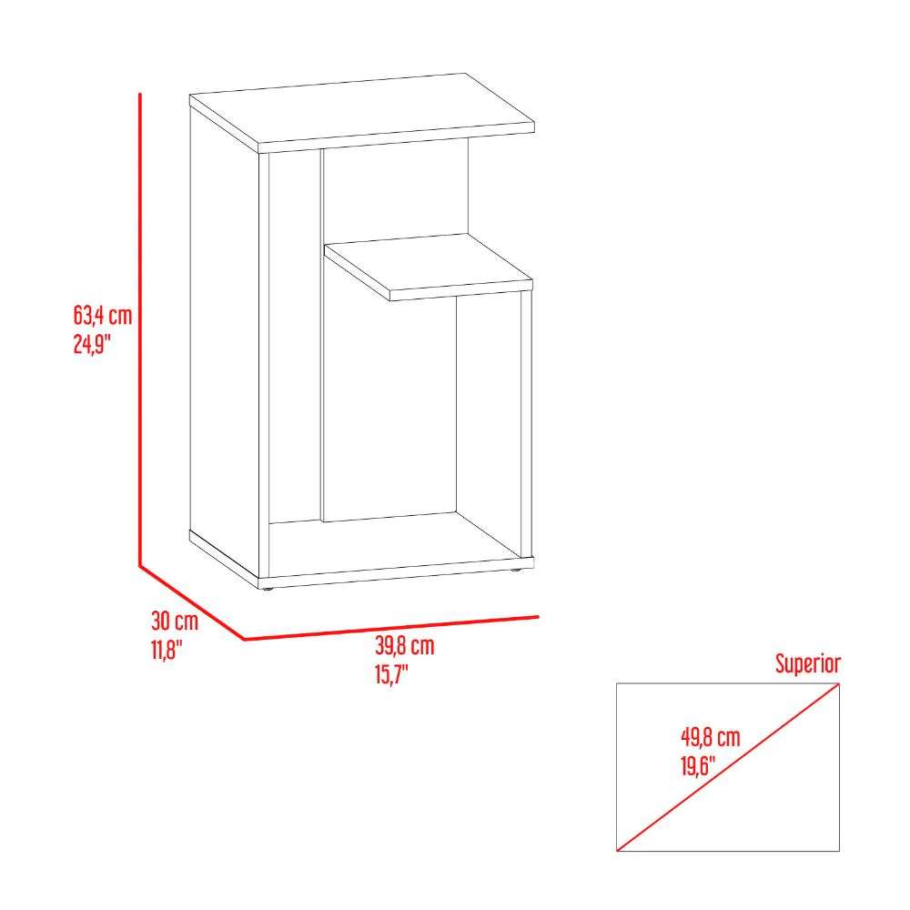 MESA AUXILIAR EVERT, BLANCO DUQUEZA CON DISEÑO MODERNO Y ESPACIO PARA UBICAR OBJETOS - Image 15