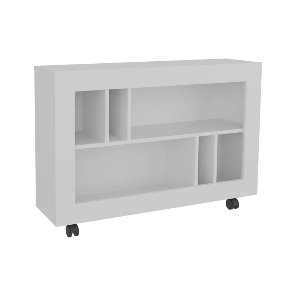 MESA AUXILIAR JORGE, BLANCO, CON  ESPACIO PARA GUARDAR OBJETOS COMO LIBROS Y DECORACION ZF - Image 4