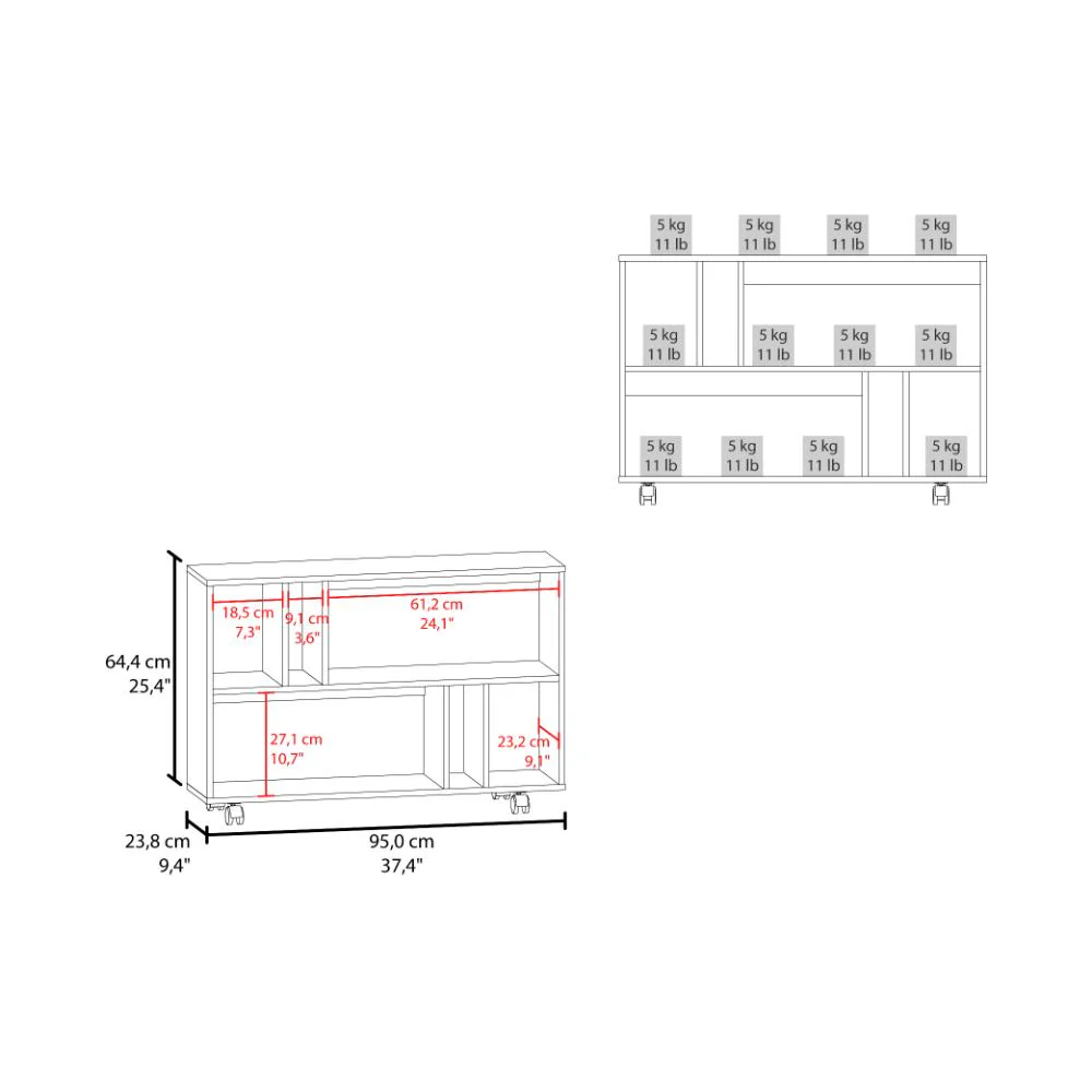 MESA AUXILIAR JORGE, BLANCO, CON  ESPACIO PARA GUARDAR OBJETOS COMO LIBROS Y DECORACION ZF - Image 6