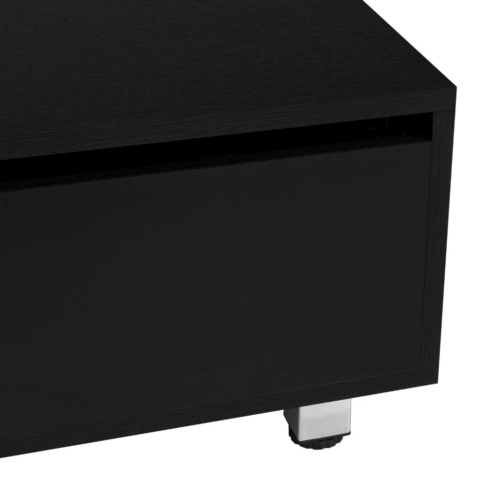 MESA DE CENTRO ALBAR, WENGUE, CON CAJÓN INTERNO Y PATAS METÁLICAS - Image 13