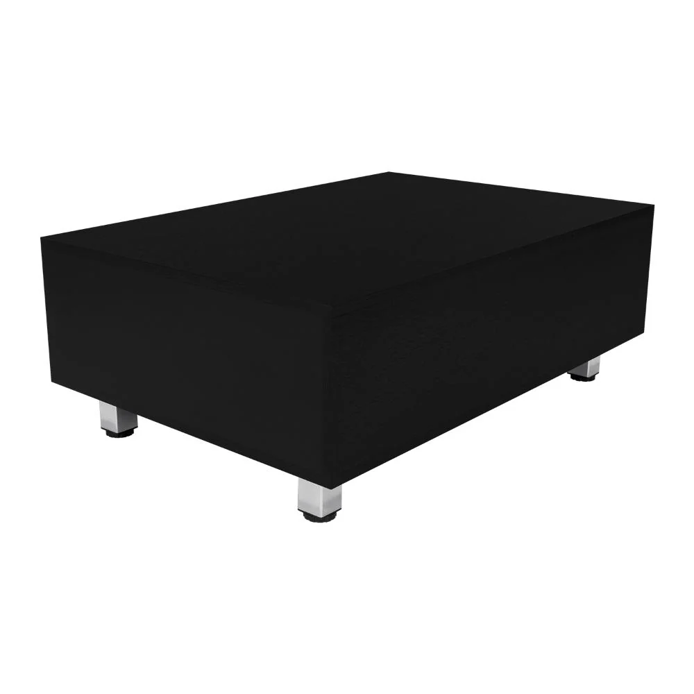 MESA DE CENTRO ALBAR, WENGUE, CON CAJÓN INTERNO Y PATAS METÁLICAS - Image 7
