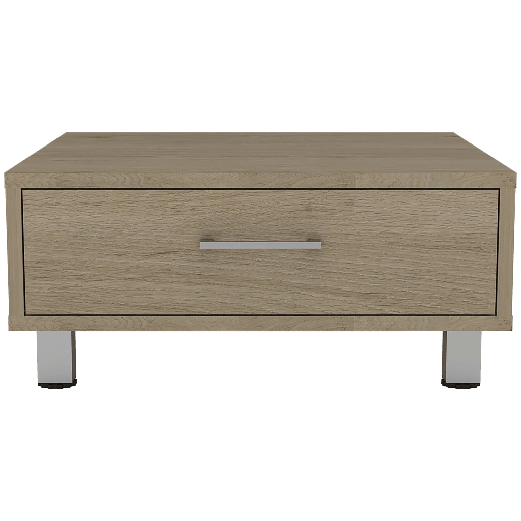 MESA DE CENTRO ASCHER, BEIGE, CON UN CAJÓN - Image 6