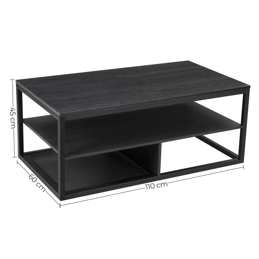 MESA DE CENTRO DESTY, WENGUE, CON DOS ENTREPAÑOS - Image 6
