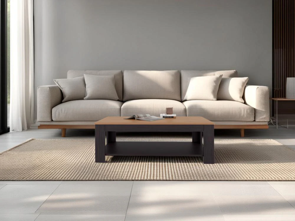 MESA DE CENTRO SENSI, WENGUE Y FRESNO EUROPEO, CON DISEÑO MODERNO ZF - Image 3