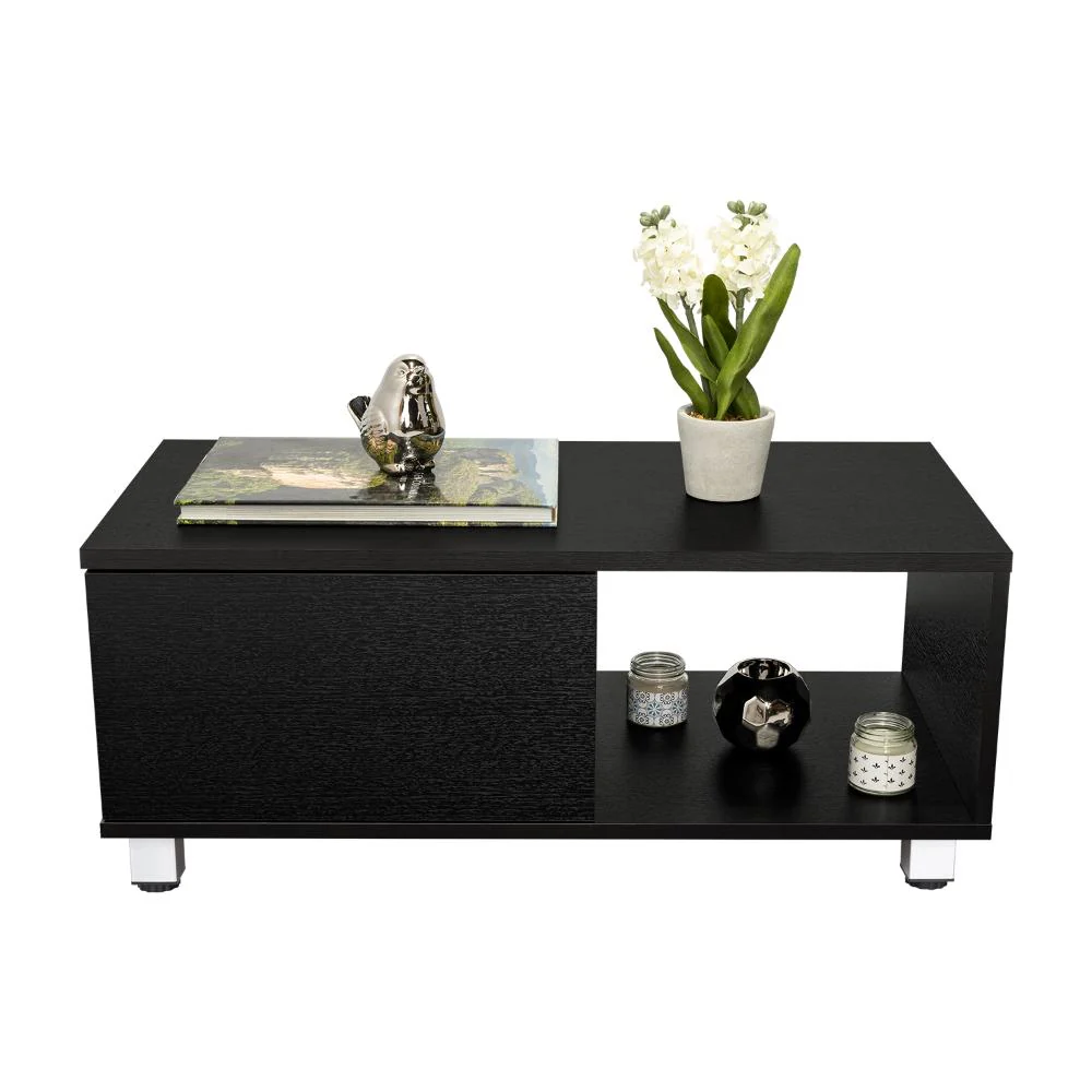 MESA DE CENTRO TOREN, WENGUE, CON UN ENTREPAÑO - Image 3