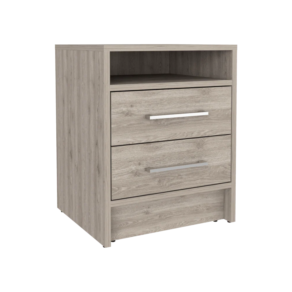 MESA DE NOCHE BRAIL, HUMO, CON ESPACIO PARA COLOCAR OBJETOS DECORATIVOS ZF - Image 5