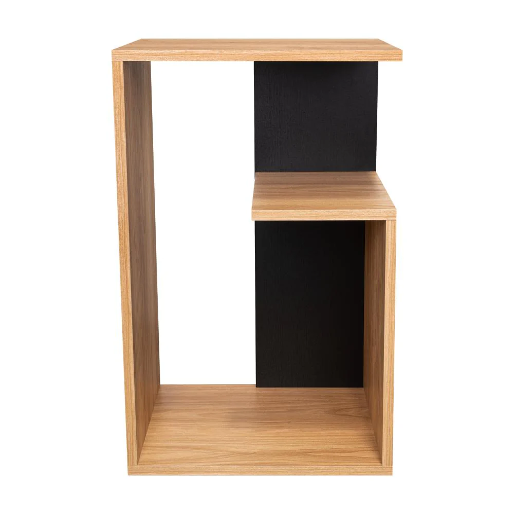 MESA DE NOCHE EVERT, FRESNO EUROPEO Y WENGUE, CON DISEÑO MODERNO Y ESPACIO PARA UBICAR OBJETOS - Image 10