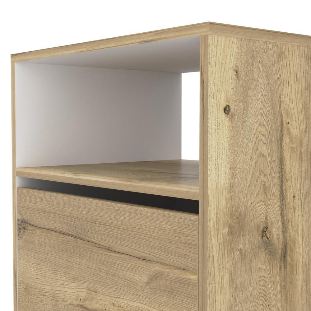 MESA DE NOCHE GALANTO, CAFÉ CLARO, CON UNA PUERTA BATIENTE - Image 8