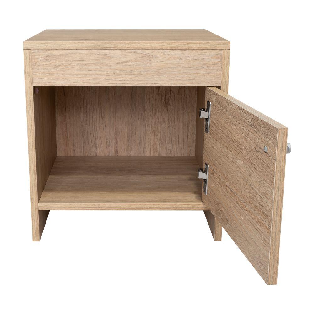 MESA DE NOCHE TUTTO, BEIGE, CON CAJÓN PARA GUARDAR OBJETOS IDEAL PARA ESPACIOS REDUCIDOS - Image 10